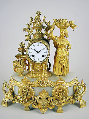 french figural mantle clock