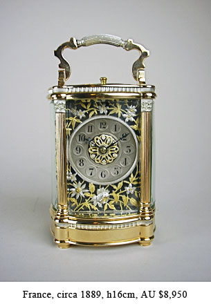 french carriage clock