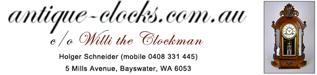 antique clock repairs in western australia