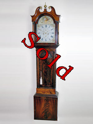 mahogany longcase clock