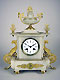 french alabaster mantel clock