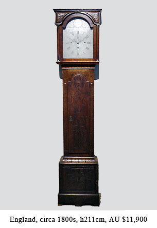 quarter chiming longcase clock