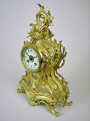 antique rococo clock