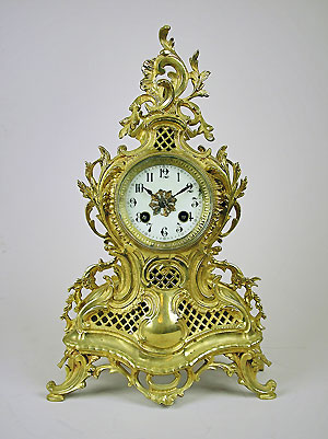 antique rococo clock