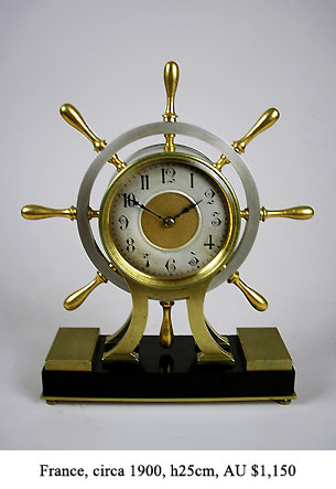 ship's wheel clock
