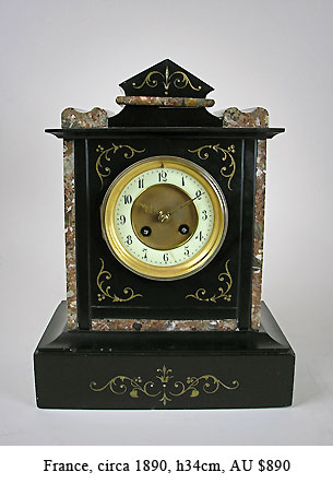 slate mantel clock