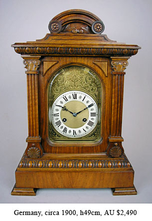 german bracket clock