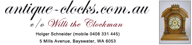 mantel clock sales in western australia